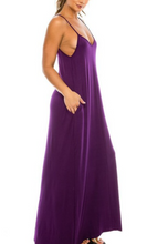 Load image into Gallery viewer, V-Neck Camisole Maxi also in purple
