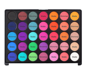 35 Bright Colors Matte Shimmer Eyeshadow Palette