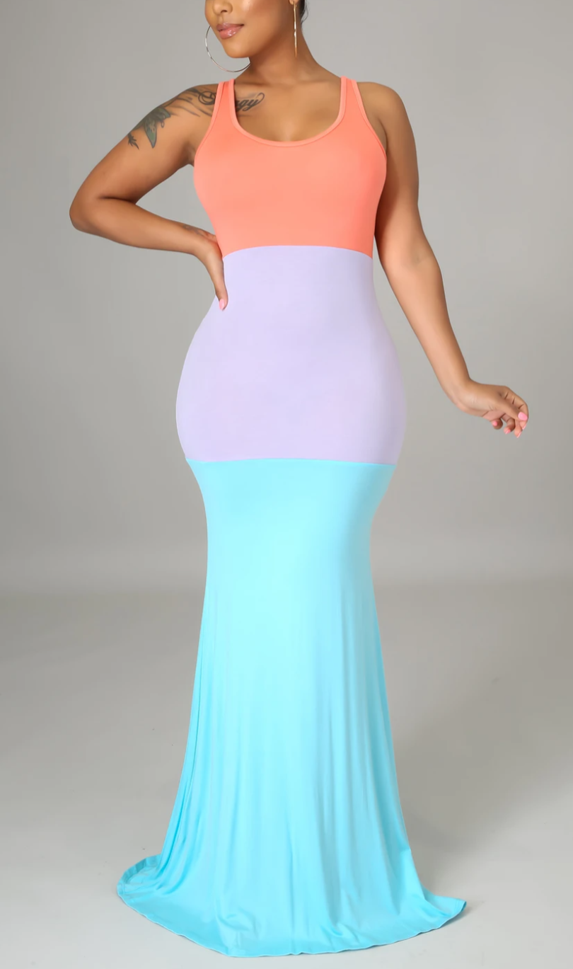 Coast colour clearance block maxi dress